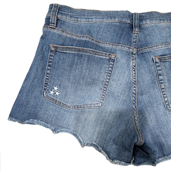 J. Crew Factory Star Embroidered 3” Light Blue Denim Shorts Size 30 - Picture 4 of 9